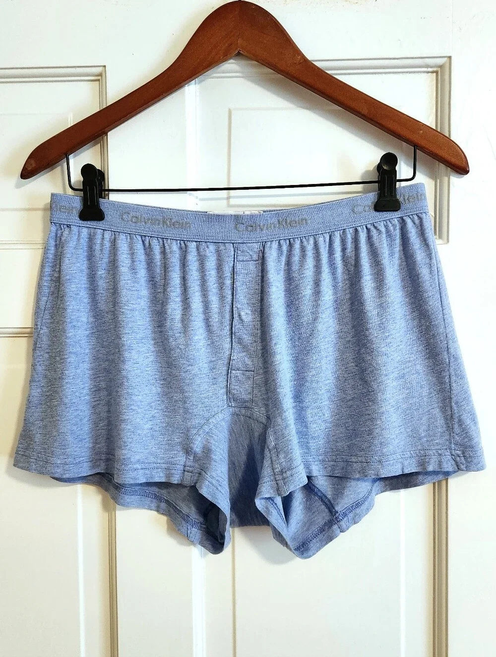 💪Calvin Klein💪 - Blue Knit Boxer/Lounge Short w/Logo Waistband
